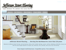 Tablet Screenshot of jeffersonstreetflooring.com